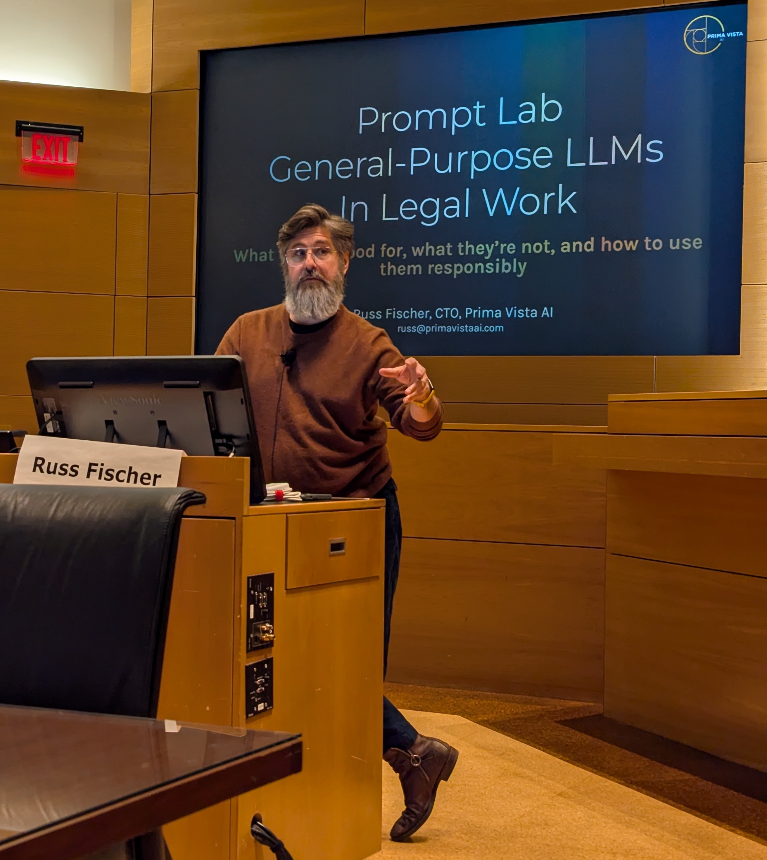 A Prima Vista AI instructor leading a live session